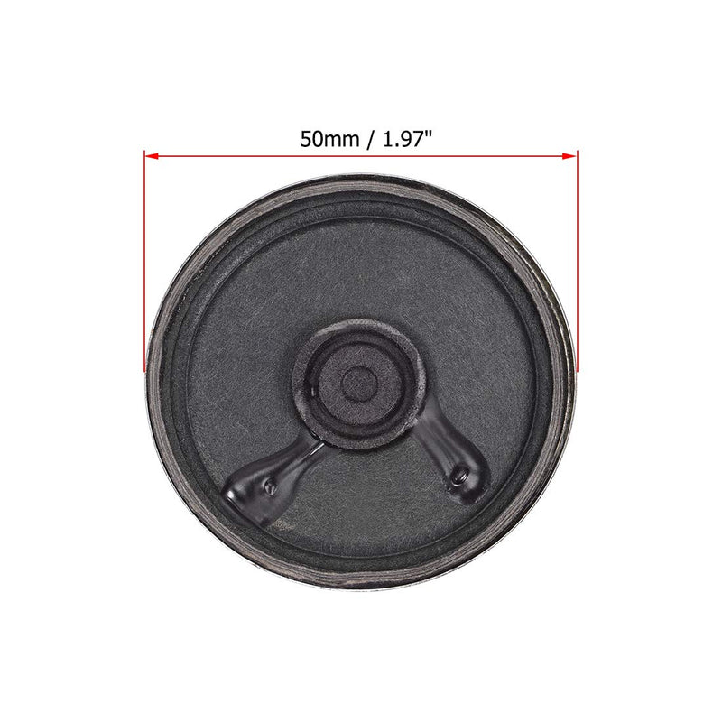 uxcell 0.5W 8 Ohm Micro Internal Speaker Magnet Loudspeaker 50mm Dia 2pcs