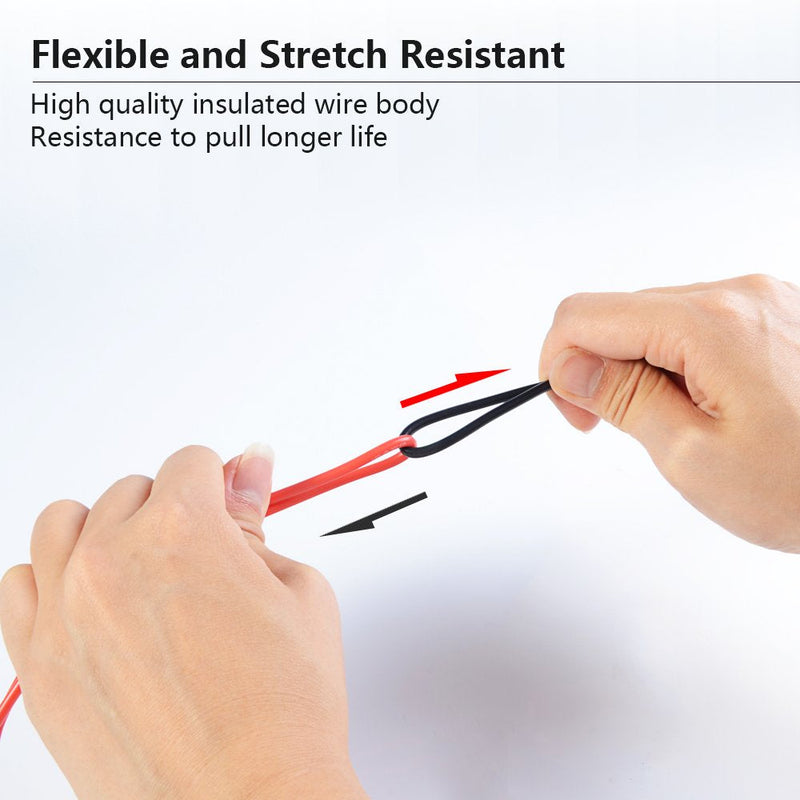 Electrical Multimeter Test Leads Set with Alligator Clips Test Hook Test Probes Lead Professional Kit 1000V 10A CAT.II dm-0509