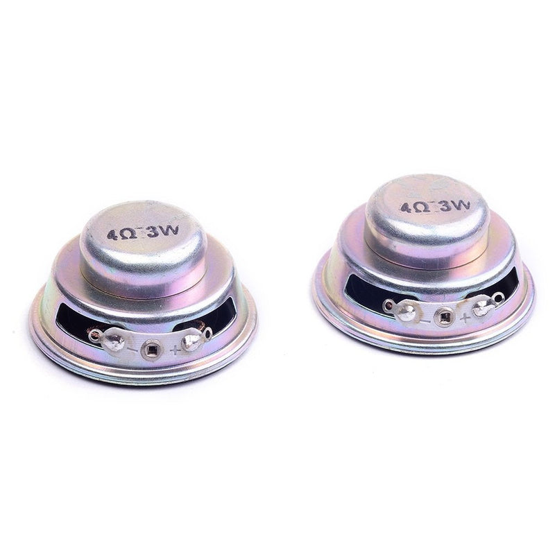 Cylewet 2Pcs Diameter 4cm 4ohm 3W Loudspeaker Audio Speaker Stereo Woofer for Arduino (Pack of 2) CYT1026