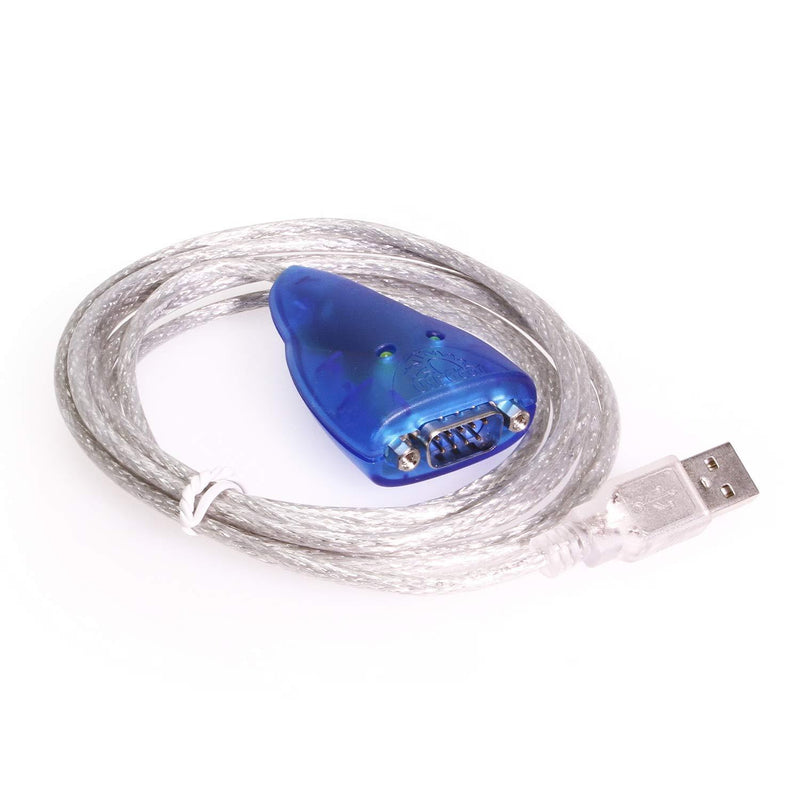 USBGear 6ft. USB to RS232 Converter for Windows 7 (32/64bit) FTDI CHIP RX/TX LED