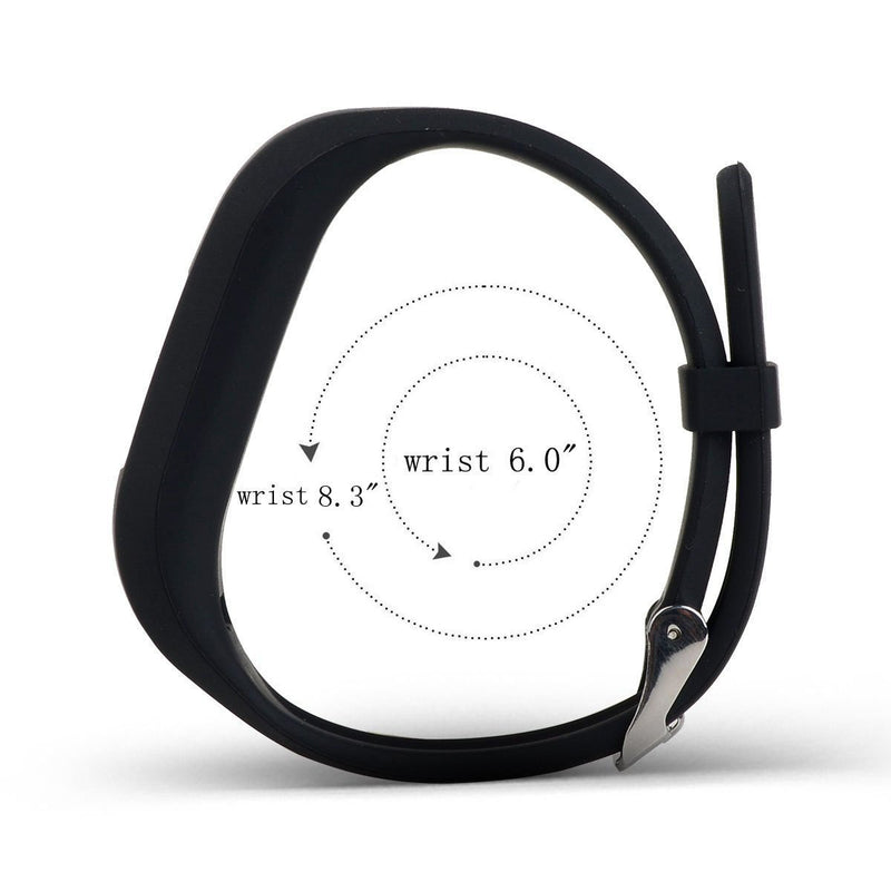 AUTRUN Band for Garmin Vivofit 3 and Garmin Vivofit JR, Silicon Bracelet Strap Replacement Bands for Garmin Vivofit 3 and Vivofit JR(No Tracker) Style A:1Pc Black