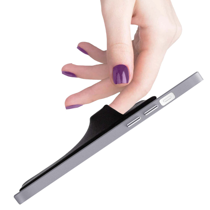 Elastic Phone Card Holder Pocket, Stick-On Wallet, Adhesive Credit Card Pouch, Compatible With iPhone And Samsung Galaxy â€“ Beige