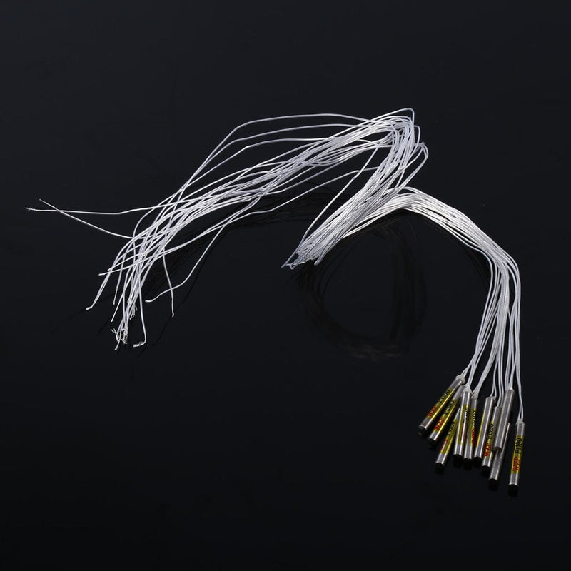 10Pcs PT100 Platinum Resister Temperature Sensor Waterproof Probe﹣20℃ to 250℃