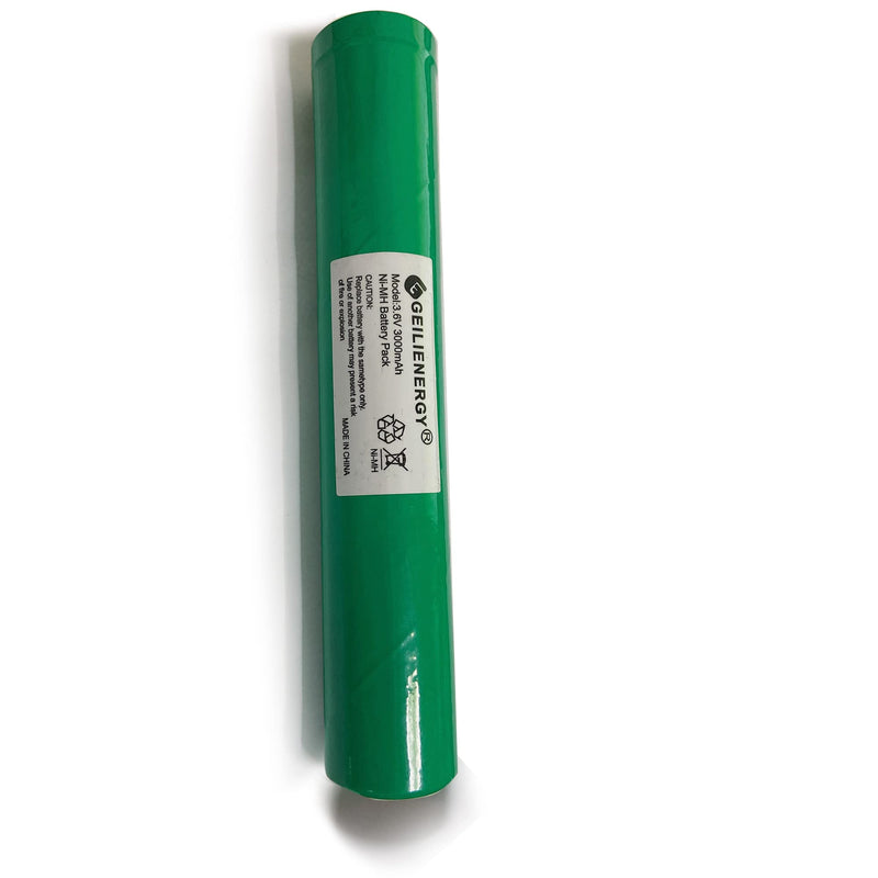 GEILIENERGY (3 PCS) 3.6V 3000mAh NIMH Battery Stick for Streamlight Stinger LED HP, XT,75175 PolyStinger, Pelican M9 3 PACK 75375