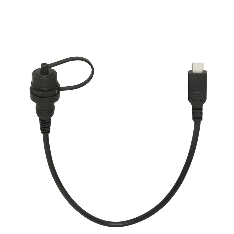 CERRXIAN USB Type C 2.0 Car Mount Dash Flush Waterproof Extension Cable for Car, Boat, Motorcycle, Truck Dashboard (USB-C) (1m) 1m