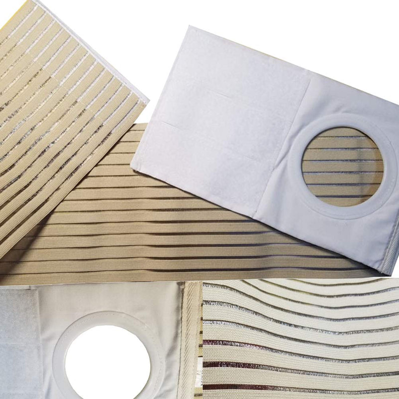 SUPVOX Ostomy Support Belt Elastic Hernia Band Breathable Belly Band for Man Woman Colostomy Abdominal Support S