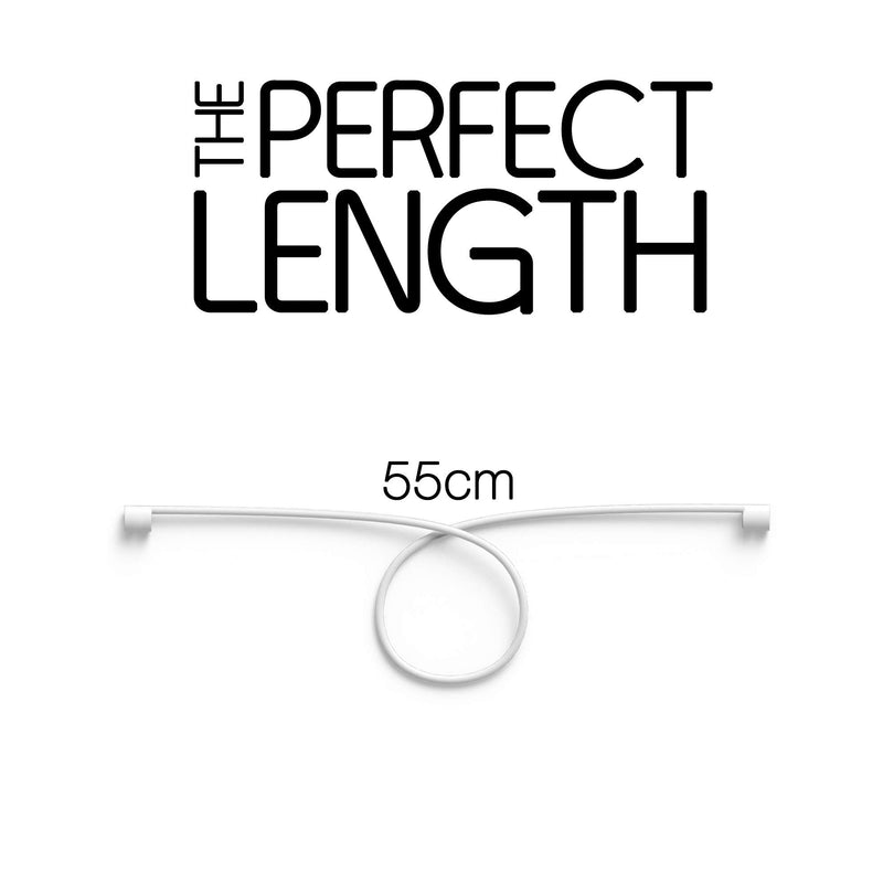 innoGadgets Strap for Apple AirPods | Smart Accessory â€“ Never Lose Your AirPod | Connector Wire Cable Cord for AirPods | White - 22 inches Strap for AirPods