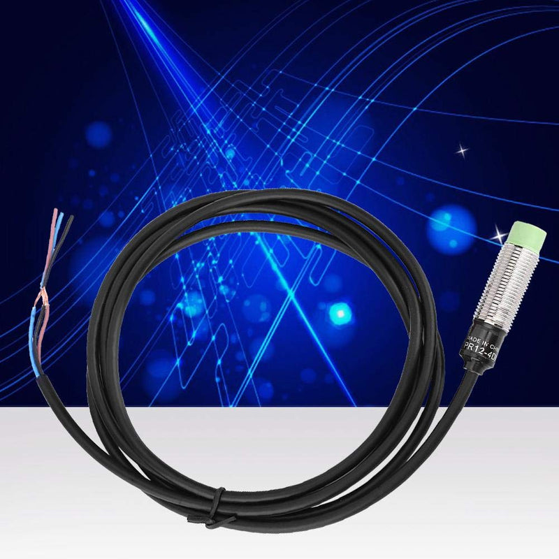 Inductive Proximity Switch, PR12-4DN 3-Wire NO NPN Sensor Switch Detection Distance 4mm