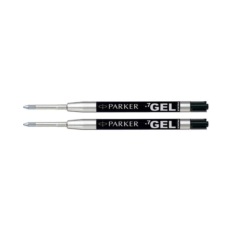 Parker Gel Ball Pen Refill Medium Nib, Black, Pack of 2