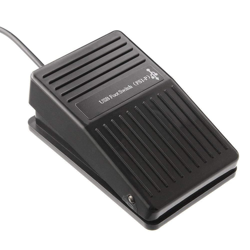 Runshuangyu USB Single Foot Action Switch Pedal Control Controller Free Driver fitfor Disabled People Using Computer HID Keyboard Mouse PC Laptop