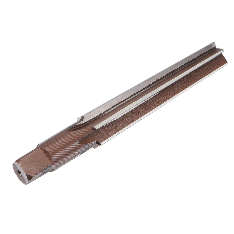 sourcing map MT2 Morse Taper Reamer H8 Accuracy Carbon Tool Steel 6 Flutes Straight Shank Hand Reamer Milling Tool