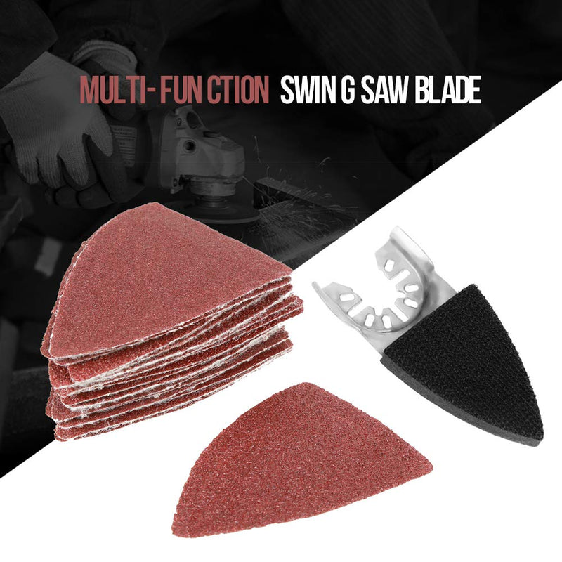 Sanding Triangles, Fydun 82PCS Oscillating Multi Tool Sand Pad Sandpaper Durable Sanding Kit for Wood Plastic Soft Metal