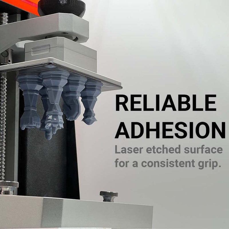 Fulament Fula-Flex: Resin Edition 130mm x 80mm - 3D Printer Resin Flex Plate Made from Stainless Steel - Authentic 3M Adhesive - Compatible with Epax X1, Hieha SQ1