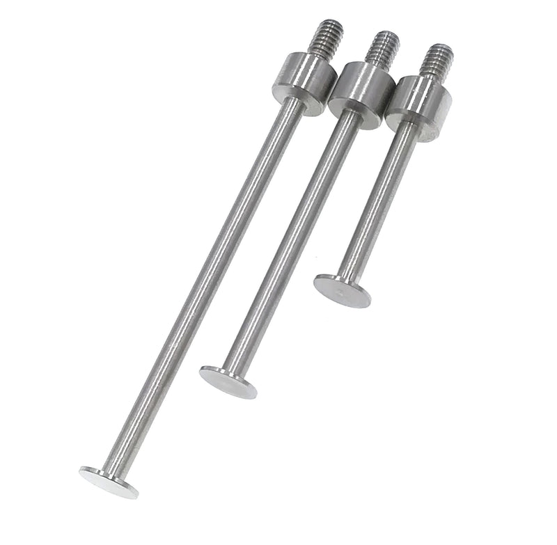 Flat Contact Points for Dial Indicator Depth Gauge 0.4mm Thickness 5mm Diameter M2.5 Thread(A Set) A SET