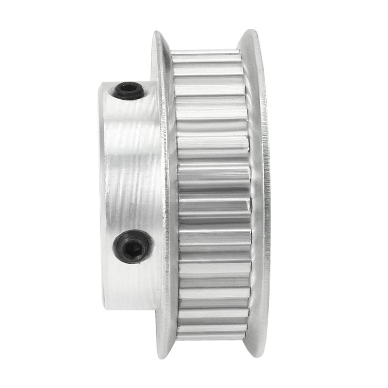 uxcell Aluminum 30 Teeth 12mm Bore 5.08mm Timing Belt Pulley for 10mm Belt