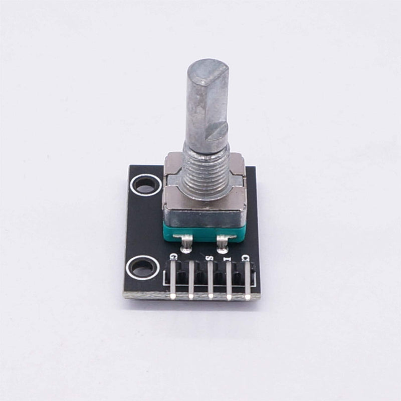 Taiss / 5Pcs KY-040 Rotary Encoder Module with 15×16.5 mm with Knobs Cap