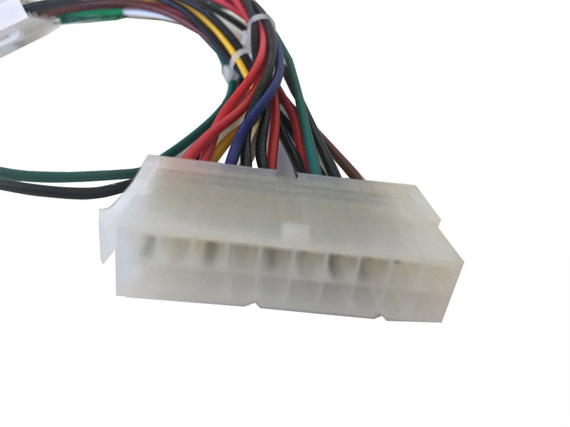 AYA 7" (7-Inch) ATX 20-Pin to at P8+P9 6-Pin with Push Power Button Wires Converter Adapter