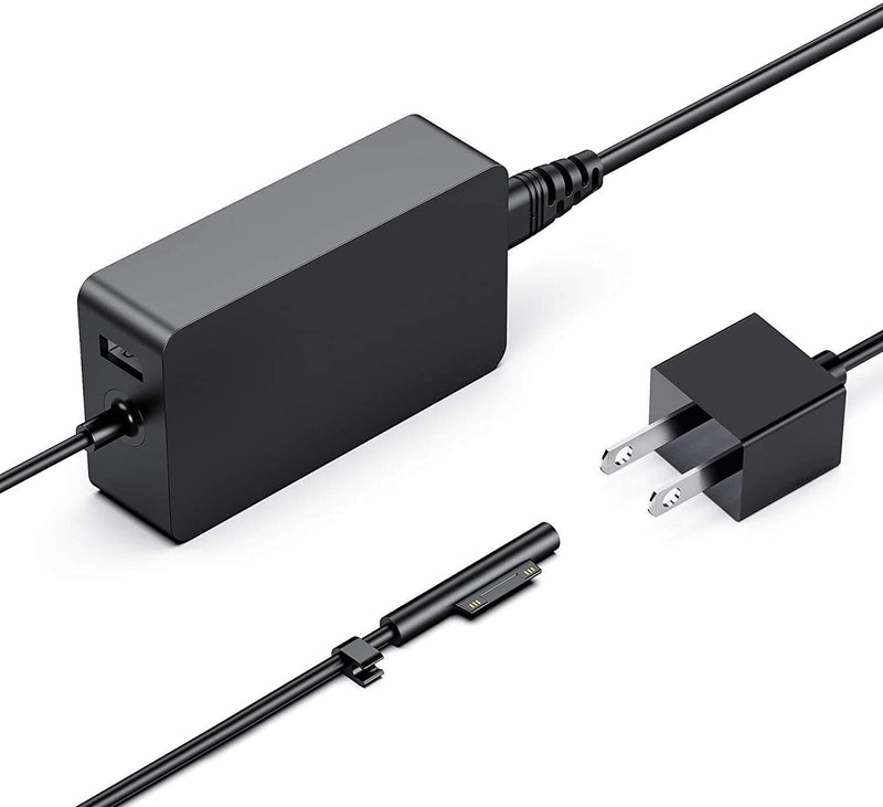 [Upgraded Version] Surface Pro Charger 65W for Surface Pro 3/4/5/6/7 Power Supply Adapter, Compatible for Both Microsoft Surface Book Laptop/Tablet，Works with 65W&44W&36W&24W (6.6 Ft Cord)