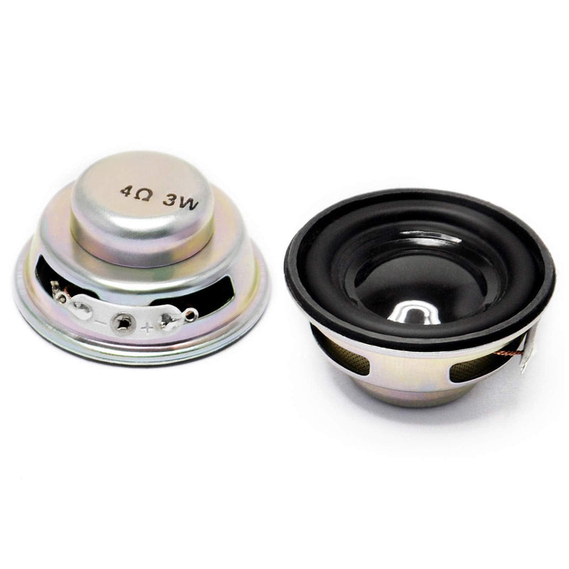 Gikfun 4Ohm 40mm Diameter 3W Full Range Audio Speaker Stereo Woofer Loudspeaker for Arduino (Pack of 2pcs) EK1794