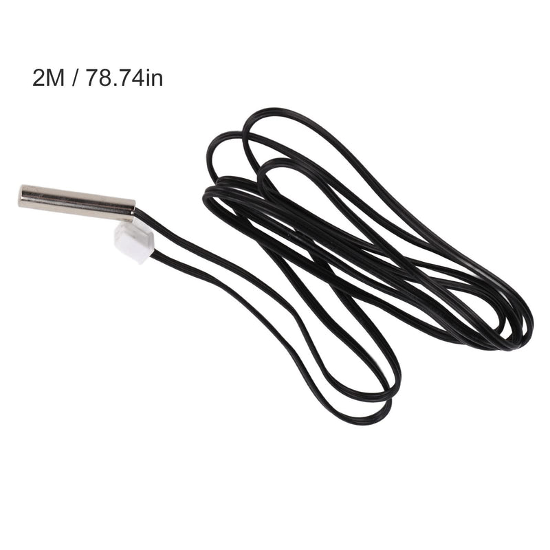 B3950 NTC Thermocouple, 10k Stainless Steel Temperature Sensor Probe High Accuracy Temperature Testing Thermosensor(2M) 2M