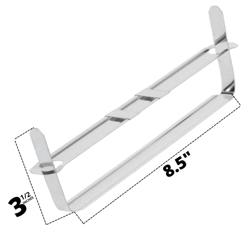 OLYMPX 50 Pcs of 3.5” Capacity Premium Metal Prong Paper Fastener Complete Set, 8.5 Inch Base with Standard 2-Hole Punch Compressor for Paper File Folder, 50 per Box