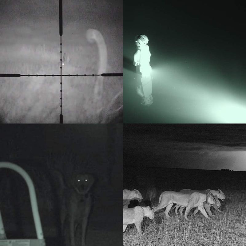 IR LED Illuminator Flashlight Zoomable 850nm Infrared Flashlight Night Vision Device for Hunting, Search& Rescue, Military Use.
