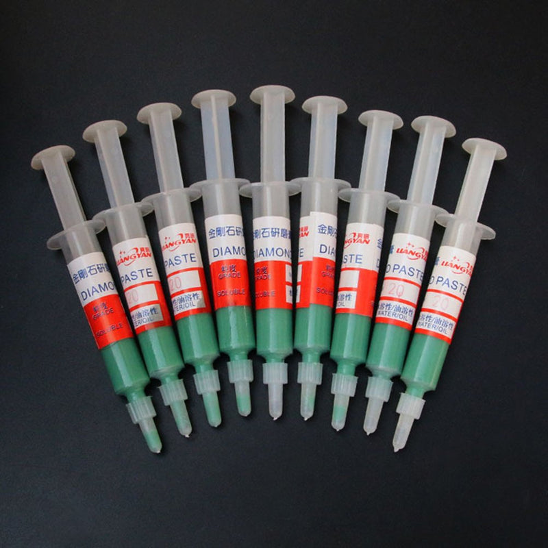 Healifty 12 pieces diamond paste diamond grinding paste diamond polishing lapping paste polishing paste compound syringes