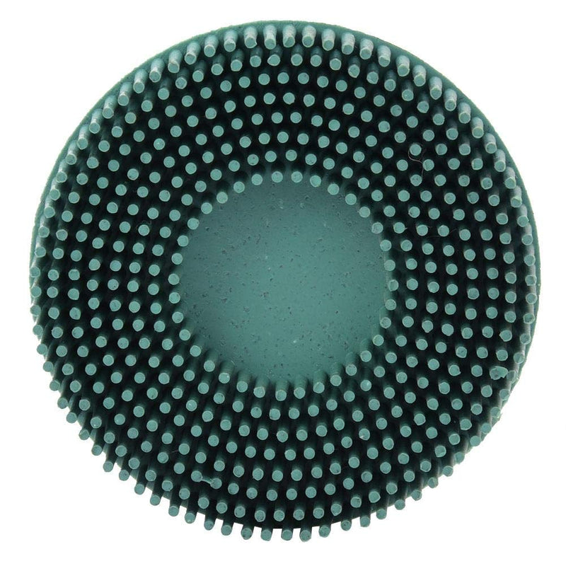 Bristle Brush Disc 3 Inch Rubber Abrasive Brush Polishing Grinding Disc for Burr Rust Removal (Green)