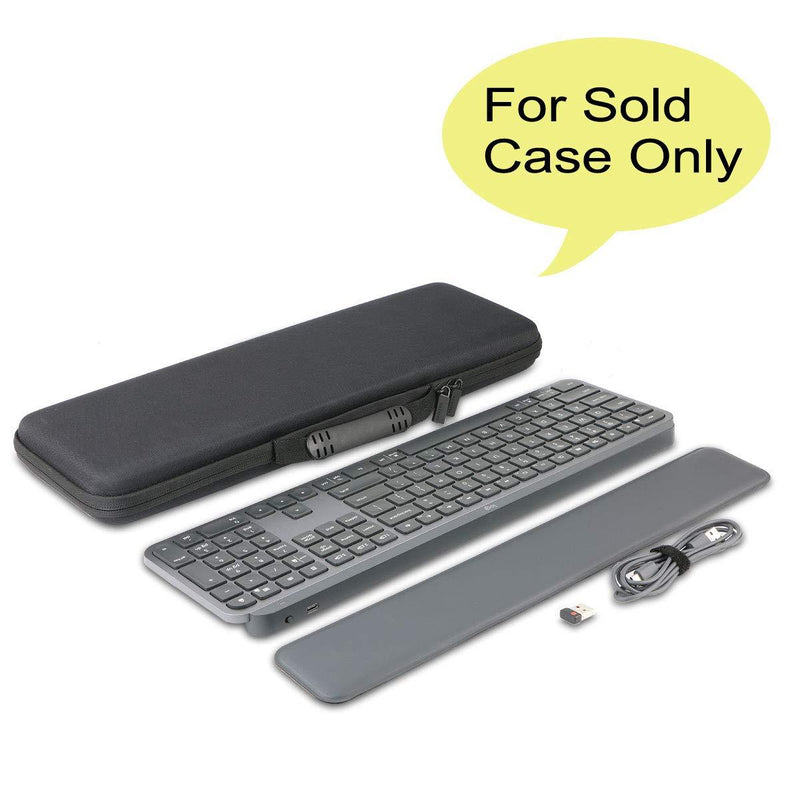 co2crea Hard Travel Case Replacement for Logitech MX Keys Advanced Wireless Illuminated Keyboard