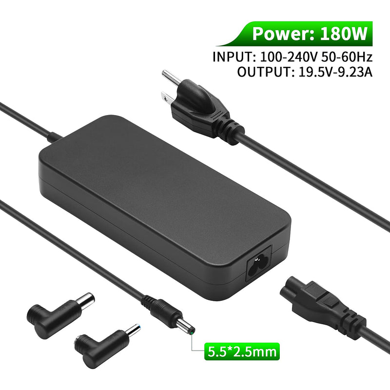 180W Laptop Charger for MSI GF63 GF65 GS65 GS66 GF62 GL62 GE62 GS70 GF72 GL72 GF75 GP60 WS65 GS40 GE70 GS63 GS63VR GS43 GS60 GS73 GS73VR GS75 GE72 Stealth Apache Thin Phantom Pro Power Adapter Cord