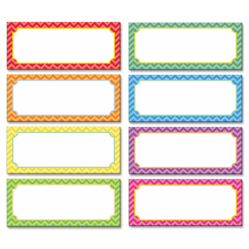 Magnetic Dry Erase Labels Name Plates White Board 32 Labels 8 Colors,3.2" x1.2" 3.2"x1.2"