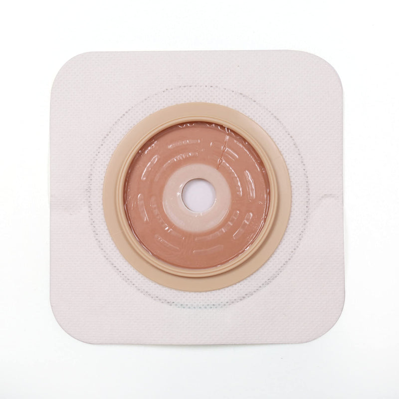 LotFancy 10 Pcs Skin Barrier with Non-Woven Border for Two-Piece Drainable Pouch, Ileostomy Supplies, Ostomy Wafers for Colostomy Ileostomy Stoma Care, Cut-to-Fit