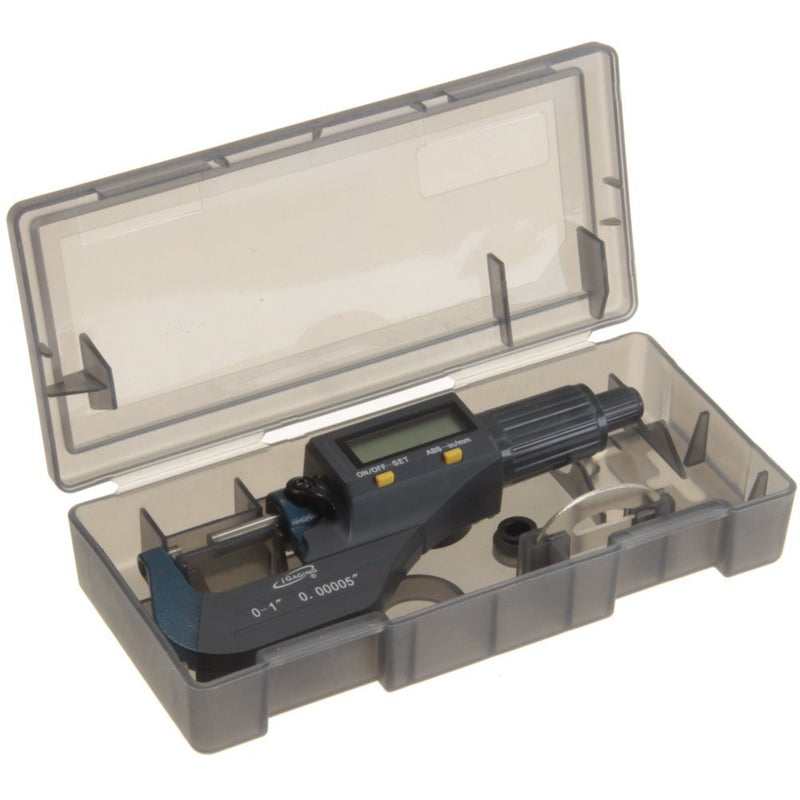 iGaging 0-1" Digital Electronic Micrometer w/Large Display Inch/Metric 0-1"/0-25mm