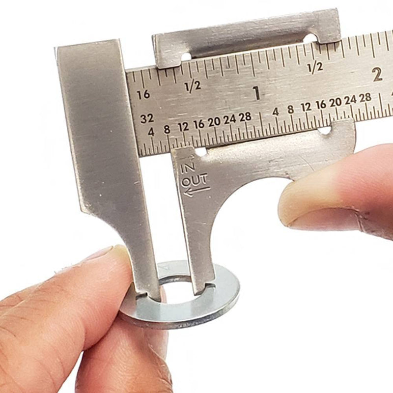 General Tools 729 Slide Caliper, 16th and 32nd Graduation, 0 to 4-Inch Range, Inside and Outside Measurement