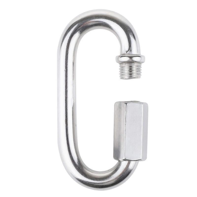 IEBUOBO 304 Stainless Steel Quick Links D Shape Locking Quick Chain Repair Links M5 3/16 inch Pack of 15