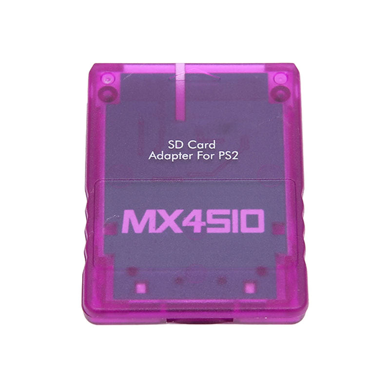 MX4SIO SIO2SD SD Card Adapter for PS2, Memory Card Expansion for SIO Replacement Memory Card Reader for PS2 Fat Console(Purple) Purple