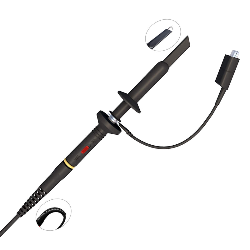 Goupchn MCX Oscilloscope Probe 60MHz 1X 10X Alligator Clip for Mini DSO Nano Portable Oscilloscope DS201 DS202 DSO201 DSO202 VC101 VC102 with Accessory Kit