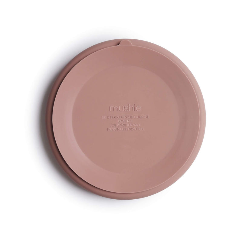 mushie Silicone Suction Plate | BPA-Free Non-Slip Design (Blush) Blush