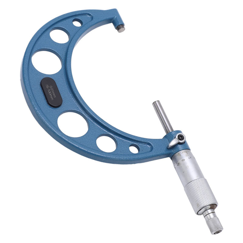 Micrometer Stable Portable Micrometer Thickness Gauge Alloy Surface Accurate Measurement (75-100/0.01mm) 75-100/0.01mm