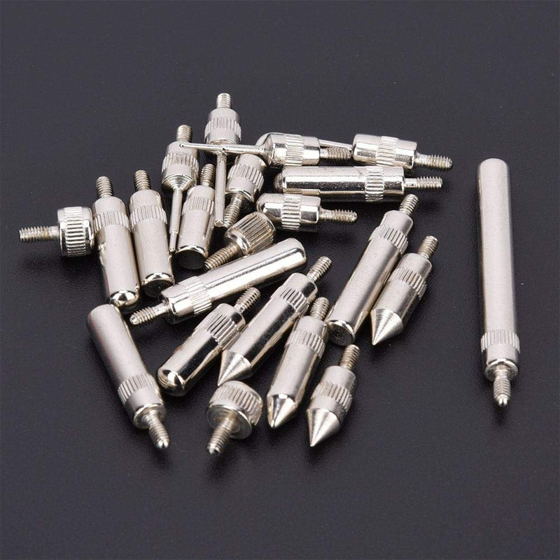 22-piece dial gauge measuring tips set, dial gauge indicator pointed tip replacement, dial gauge accessories, with storage box