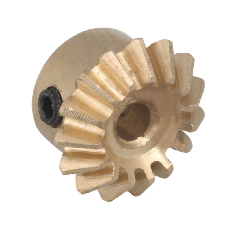 CNBTR 15 Teeth Copper 0.8 Modulus Tapered Bevel Gear Wheel 3mm Bore 10mm Outer Dia