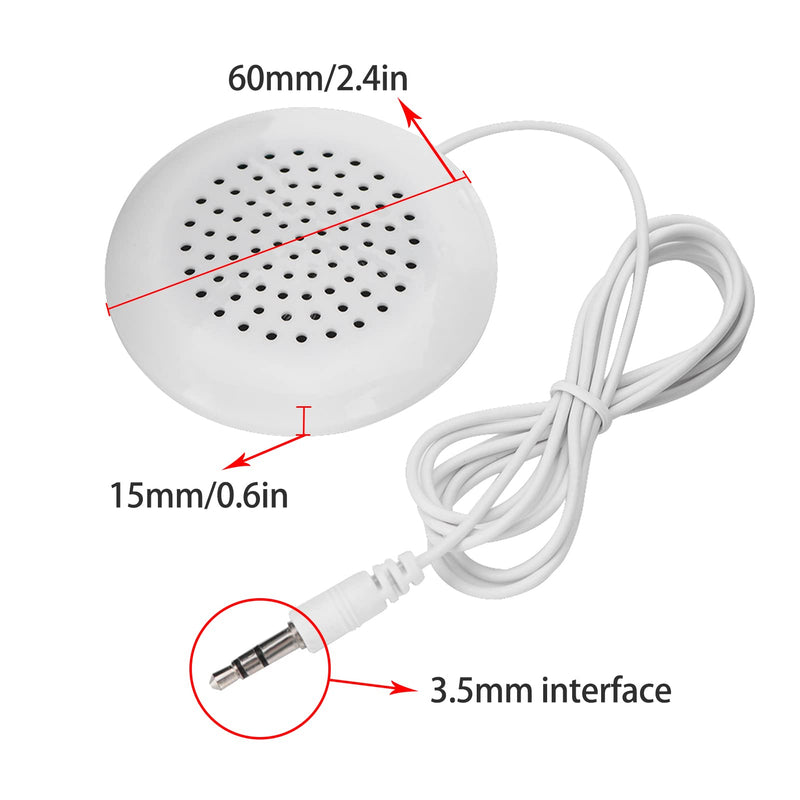 Mini Speaker, 3.5mm DIY Portable Pillow Speaker with Stereo Sound HiFi Speaker for MP3, MP4, CD Player, Mobile Phone and More.