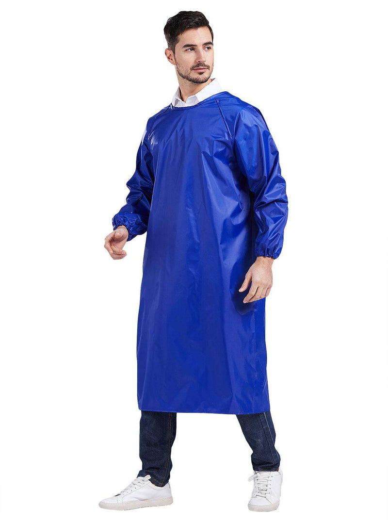 Nanxson Unisex Waterproof Apron Adjustable Work Apron for DishWashing, Lab Work, Dog Grooming, Cleaning Fish CF3015 Blue