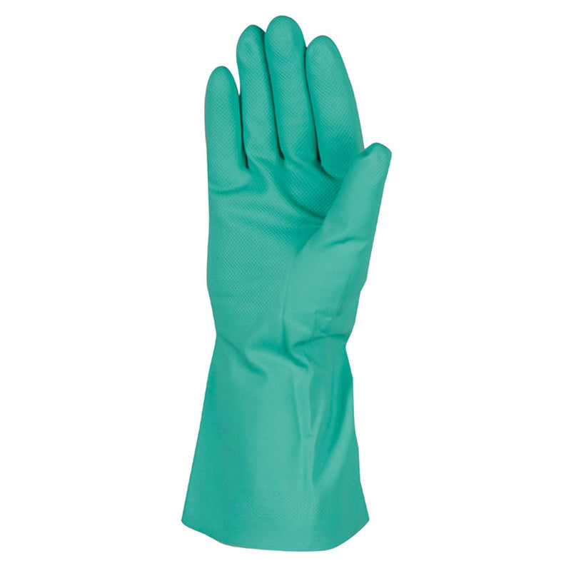 Chemical Resistant Nitrile Gloves,  Solvent and Pesticide Resistant, Reusable, Large (Wells Lamont 178L) , Green Large (Pack of 1)