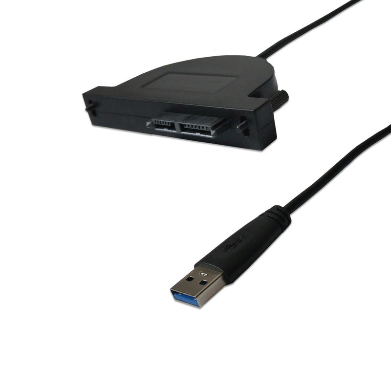 Y-NX USB3.0 SATA Optical Disc Drive Cable, 6+7Pin Slimline SATA to USB3.0 Cable for Laptop CD/DVD-RW/Blu-ray Drive