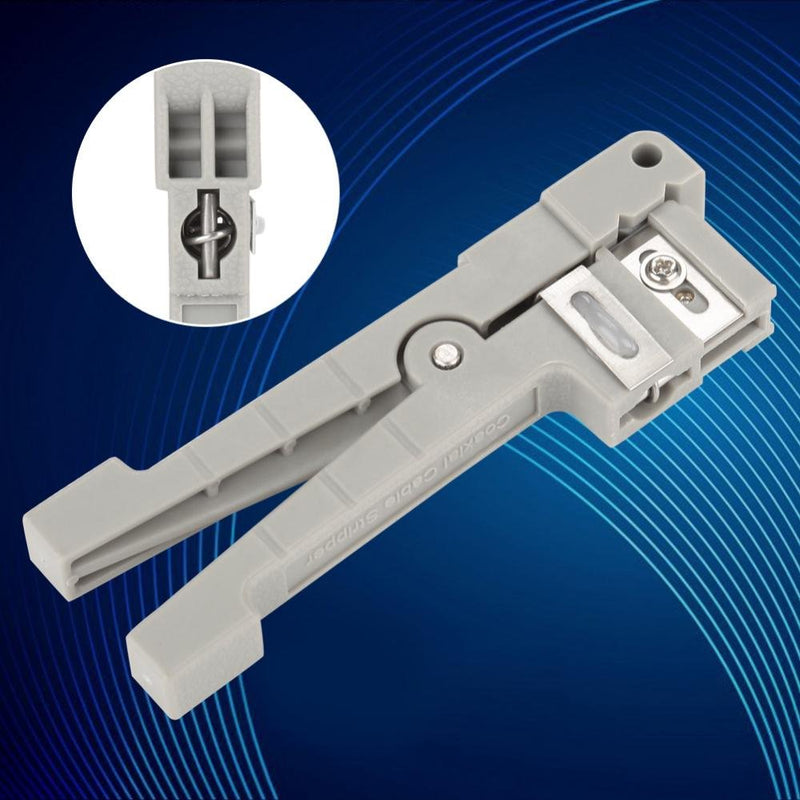 Fiber Optic Jacket Stripper Coaxial Cable Stripping Cutter Tool Cable Cutter Crimper 45-162