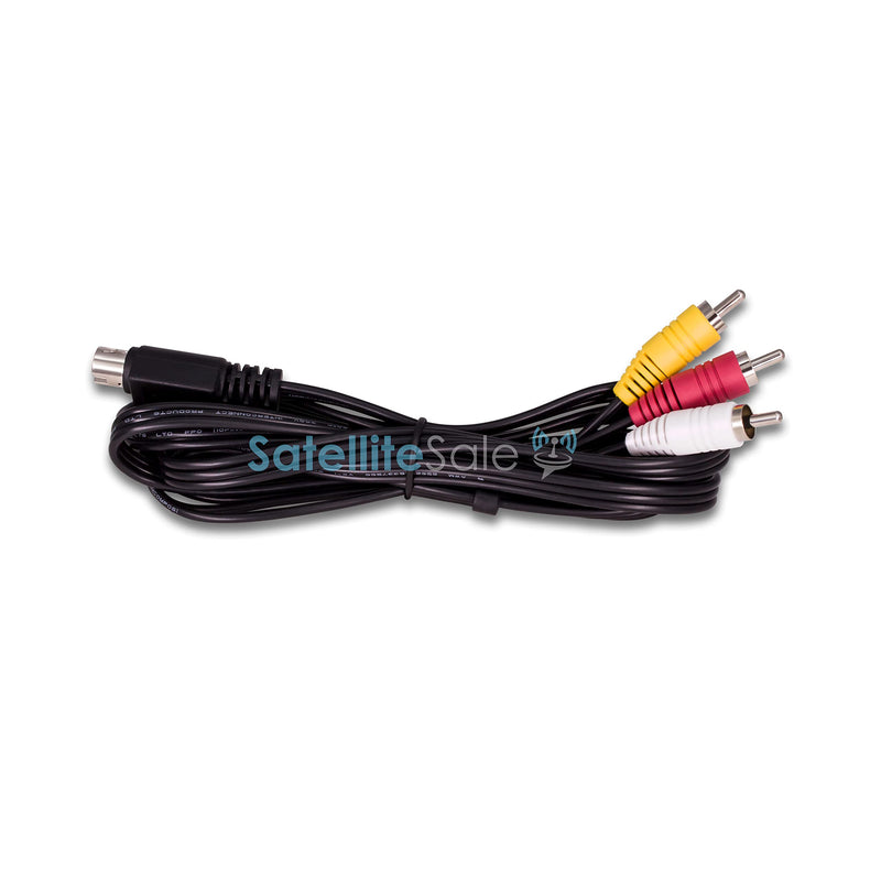 SatelliteSale Audio Video 10-Pin RCA Composite DirecTV Replacement Cable PVC Black Cord (6 feet)