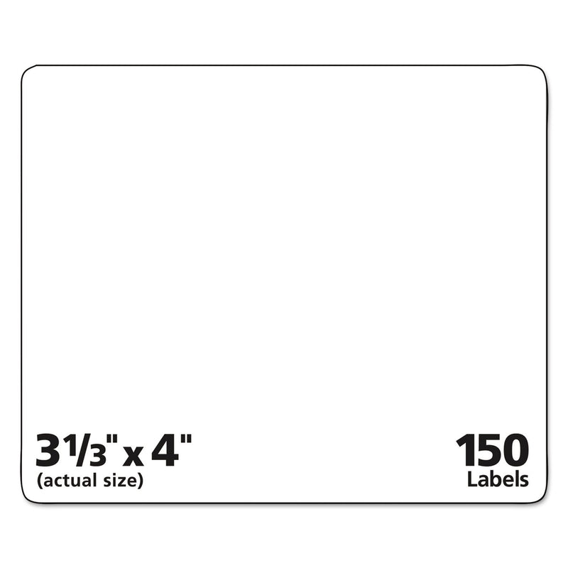 Avery 5264 Laser Labels, Mailing, Permanent, 3-1/3-Inch x4-Inch, 150/PK, White