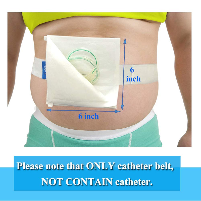 Feeding Tube Holder g Tube Belt Feeding Tube Supplies Peg Tube Holder Belt Pd Dialysis Cover Large Size (6 Inch *6 Inch)