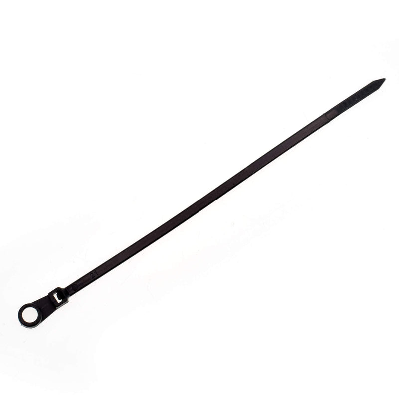 100 Nylon Cable Wire Zip Ties Mounting Hole Nail Screw 40 LBS 6" Inch Black